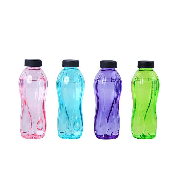 500ml PET Plastic Beverage Bottle 4×21cm Slim Twist Drinking Bottle
