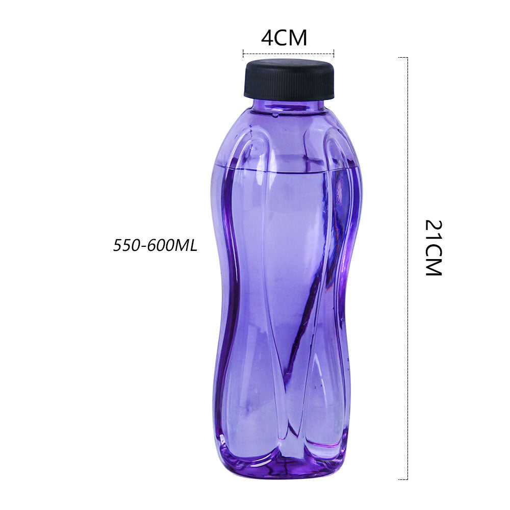 500ml PET Plastic Beverage Bottle 4×21cm Slim Twist Drinking Bottle