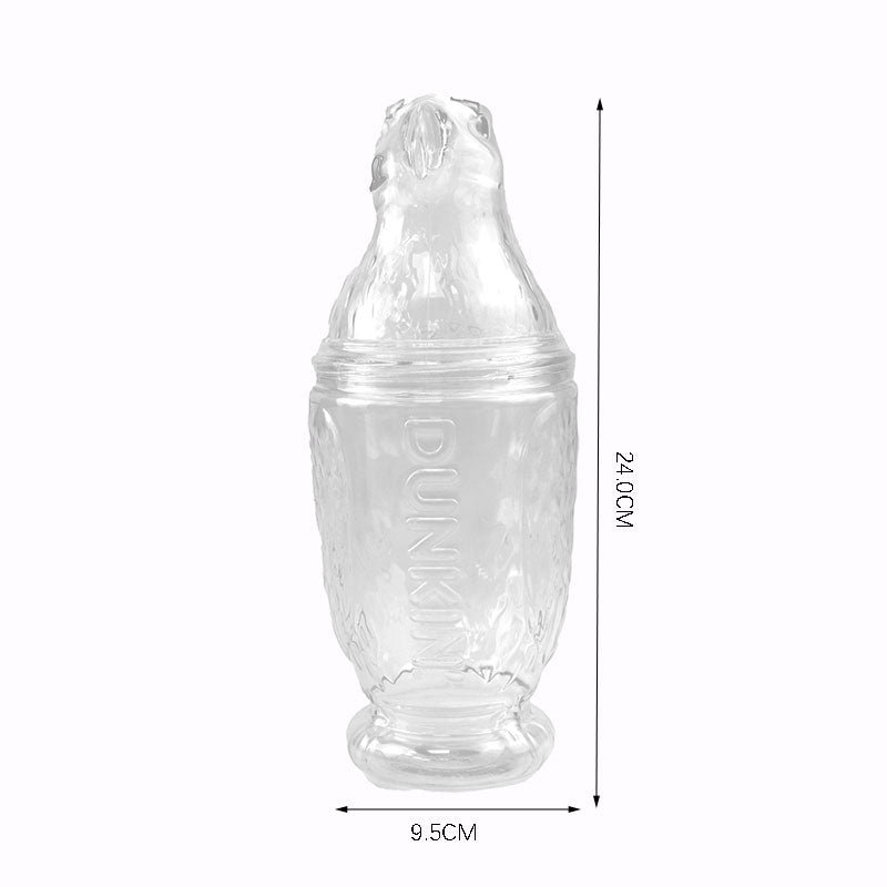 700ML Transparent 3D Eagle Shape PET Plastic Cup Reusable Custom Logo Party Drinking Tumbler