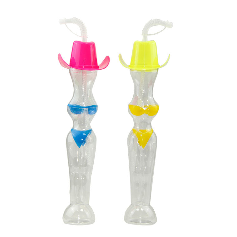 Botella para Granizados de 350 ml/12 oz, Vaso de Fiesta con Cabeza de Animal para Club Nocturno, Vaso de Plástico Personalizado para Granizados y Zumo